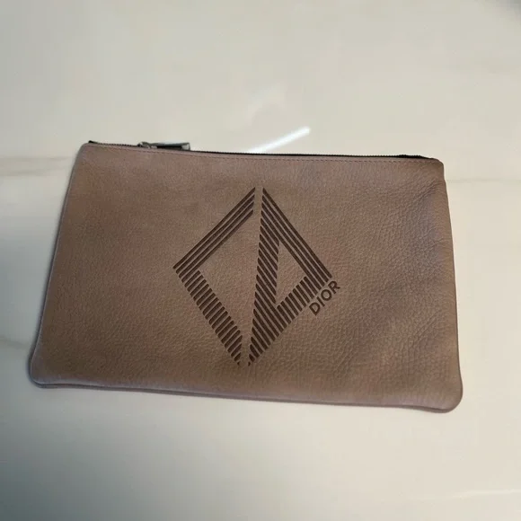Christian Dior - CD leather envelope pouch